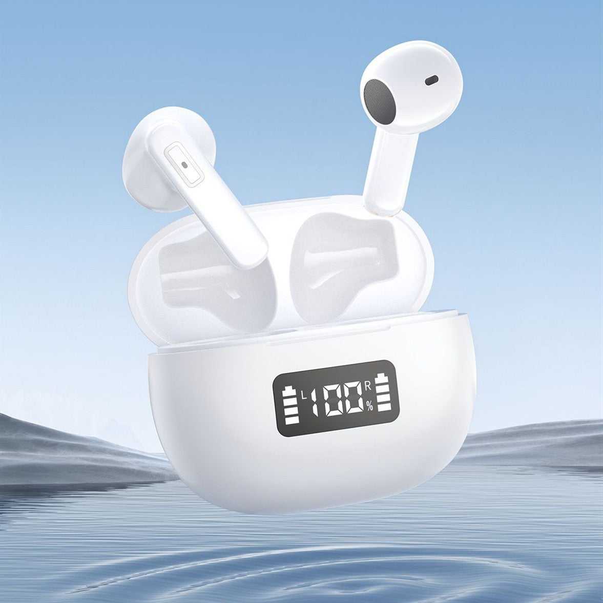 Bluetooth Headset Waterproof Digital Display Noise Reduction 