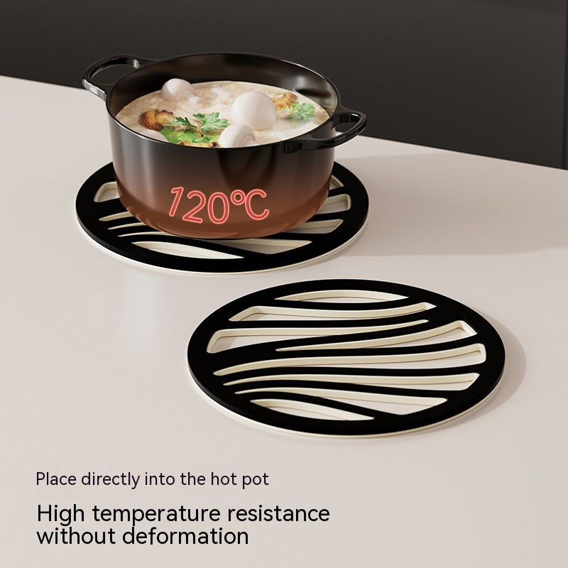 High Temperature Resistance Scald Preventing Met Kitchen Unit Bowls, Dishes And Plates Non-slip Teacup Mat