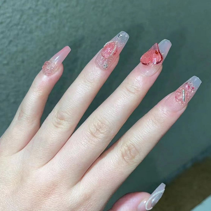 Summer Strawberry False Nail Patch