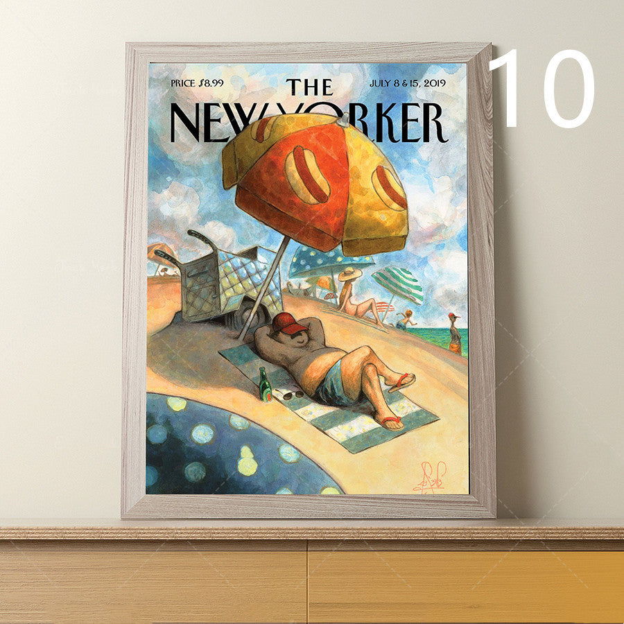 Hot Dog New York Magazine Cover Print Canvas Painting