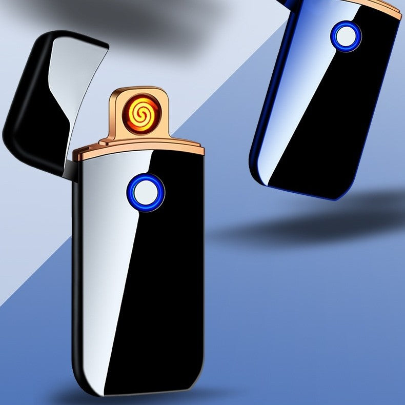 Electronic Charging USB Cigarette Lighter Metal Windproof Creative Lighter