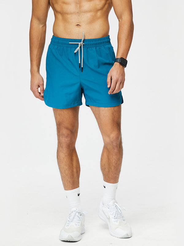 Men's breathable loose version quick-drying running training three-quarter shorts 