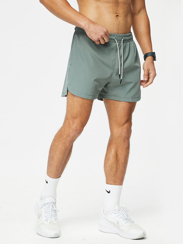 Men's breathable loose version quick-drying running training three-quarter shorts