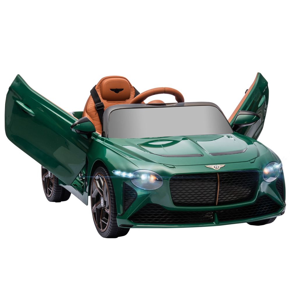 HOMCOM Bentley Bacalar Licensed 12V Kids Electric Ride-On with Remote - Green