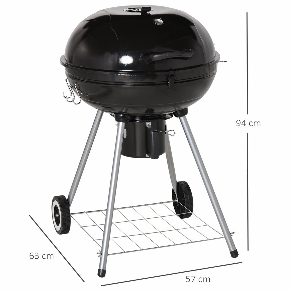Portable Kettle Charcoal BBQ Grill Outdoor Barbecue Picnic Camping
