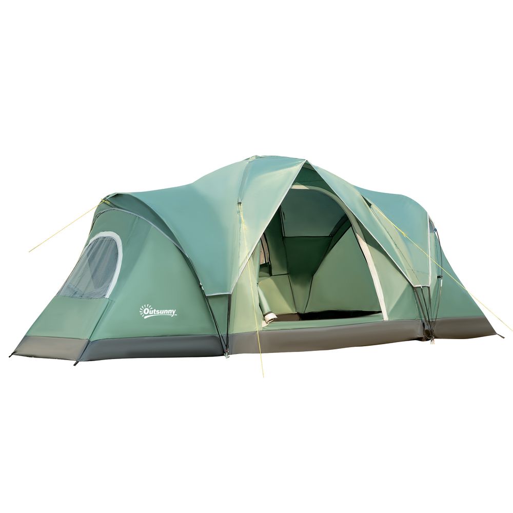 Outdoor  Camping Tent For 5-6 W/ Bag, Fiberglass & Steel Frame