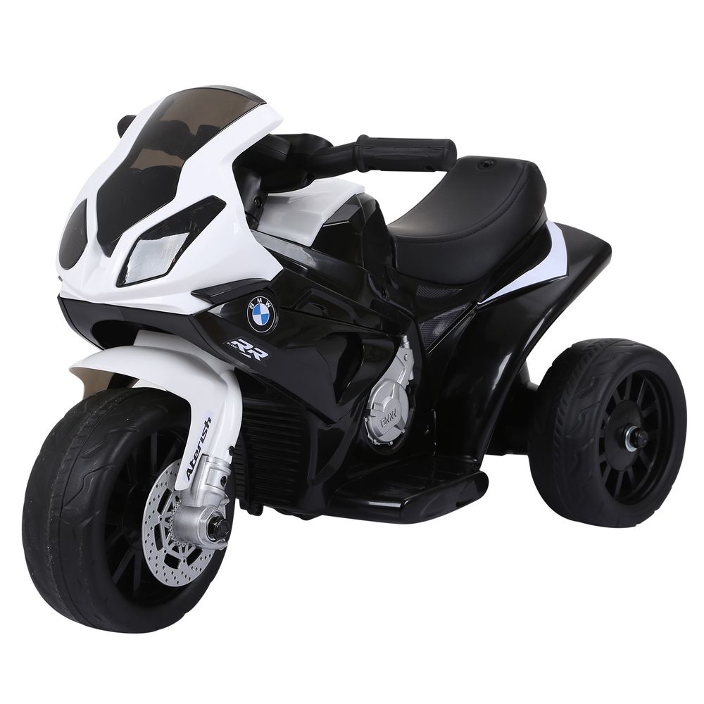 Electric Kids Ride on Motorcycle BMW Liscensed Headlights Music Black