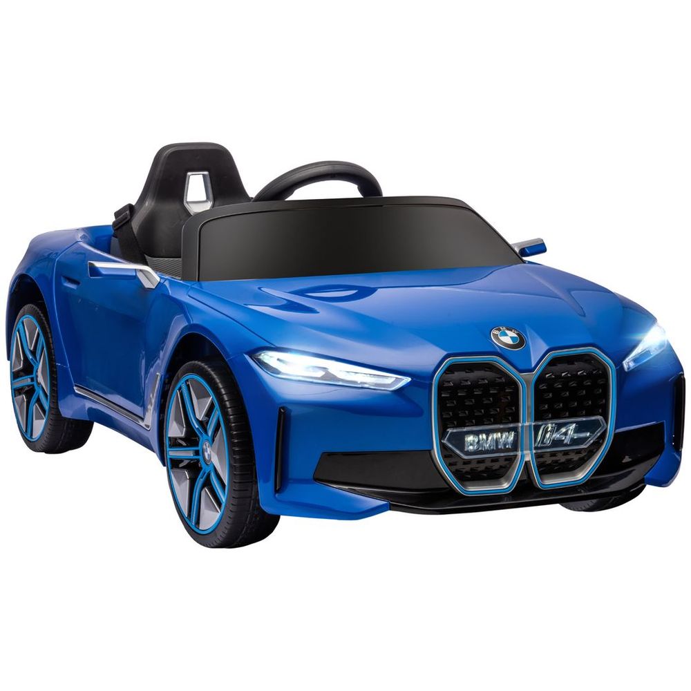 HOMCOM BMW i4 Licensed 12V Kids Electric Ride-On Car with Remote Control - Blue