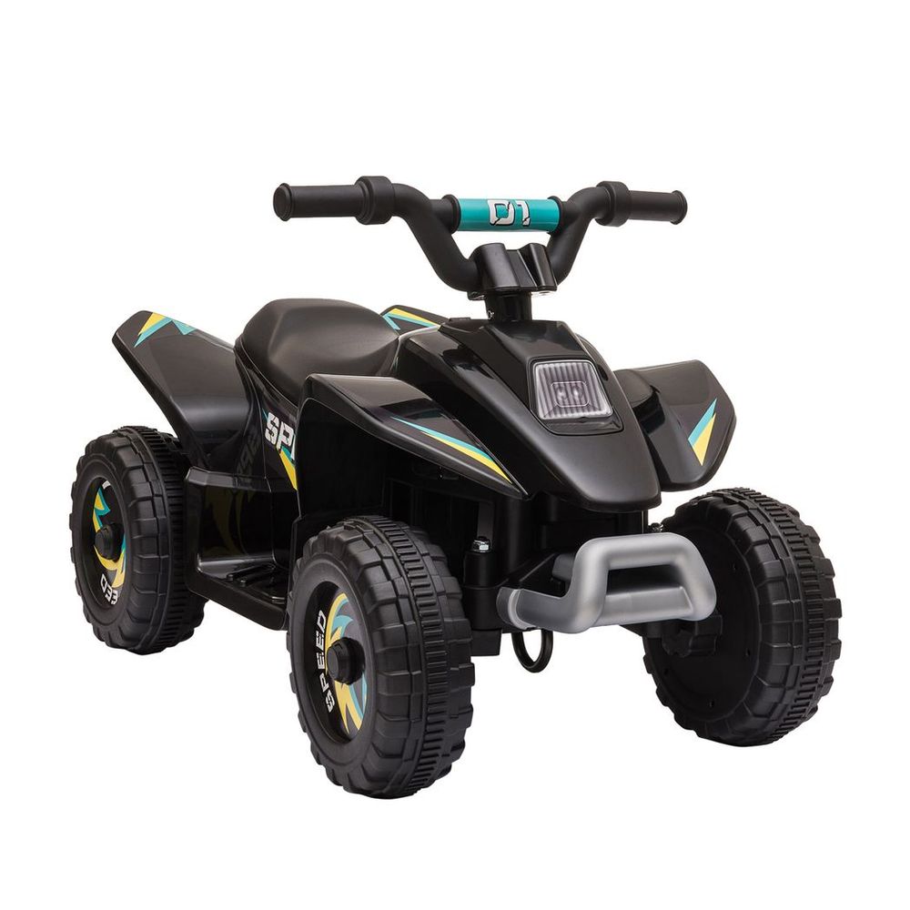 6V Kids Electric Ride on Car with Big Wheels 18-36 Months Toddlers Black