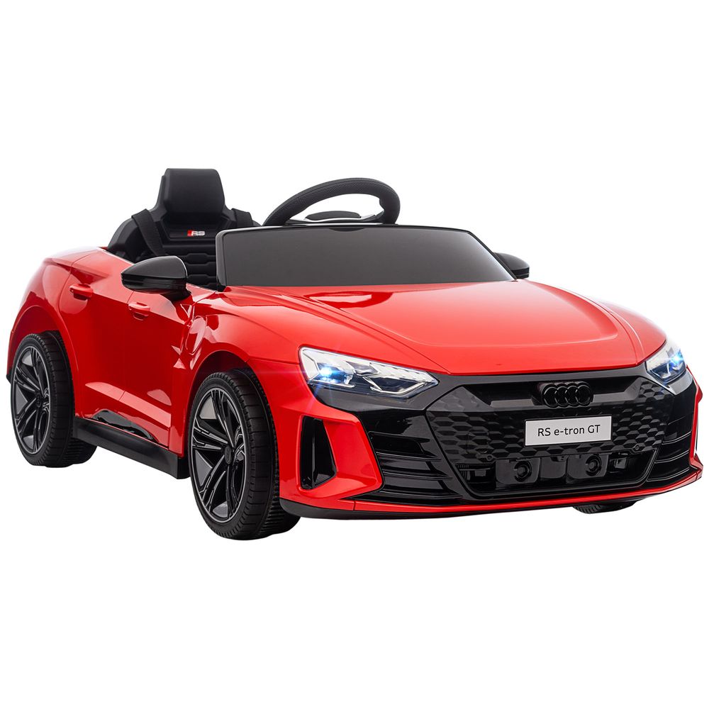 Audi RS e-tron GT Licensed 12V Kids Electric Car W/ Remote Horn Music, Red