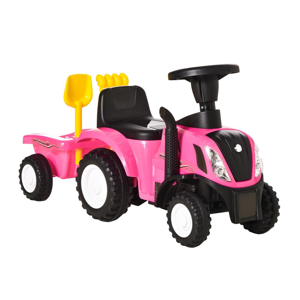 Sliding Car w/Horn No Power Storage Indoor & Outdoor for 12-36 Months Pink