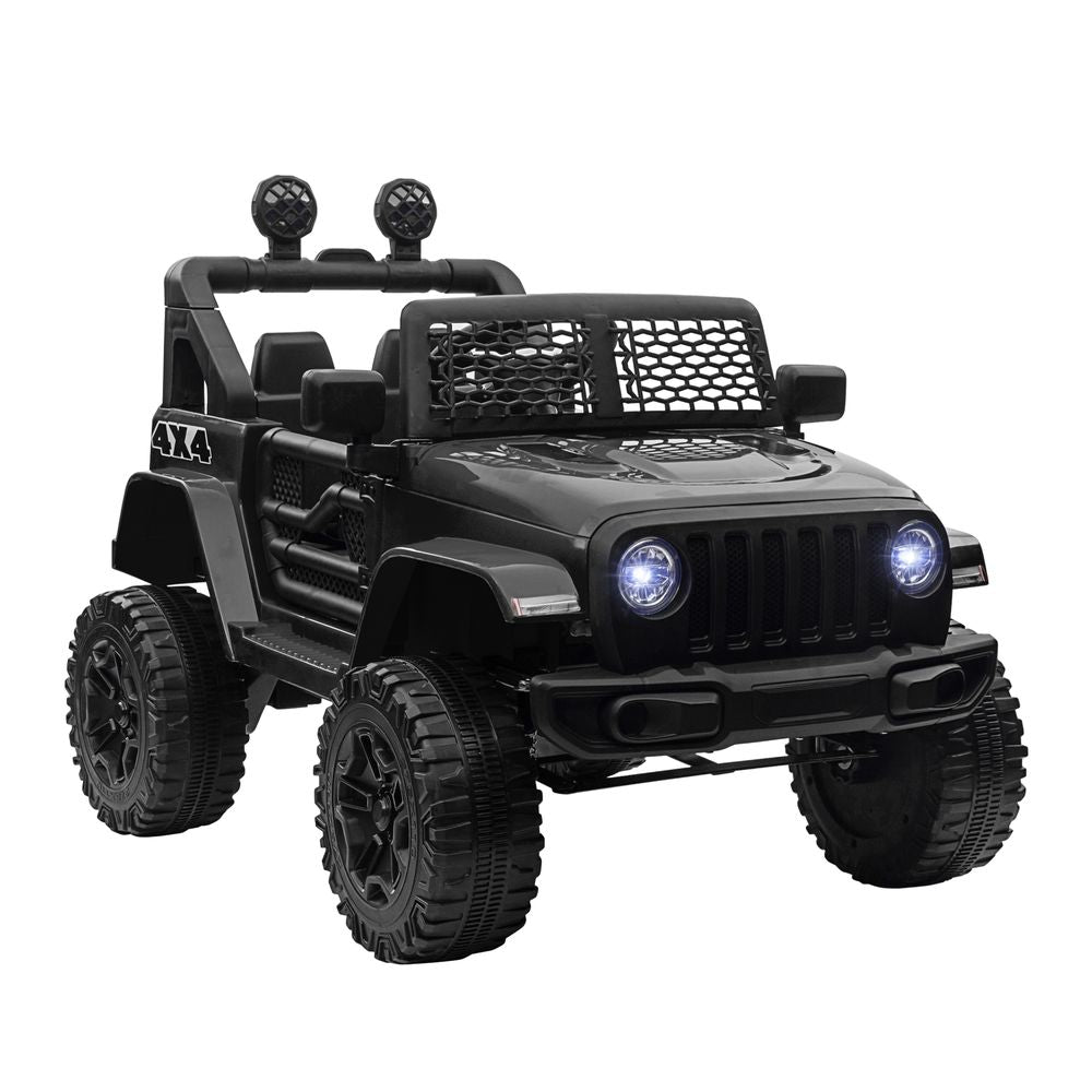 12V Kids Electric Ride On Car Truck Off-road Toy Remote Control Black HOMCOM