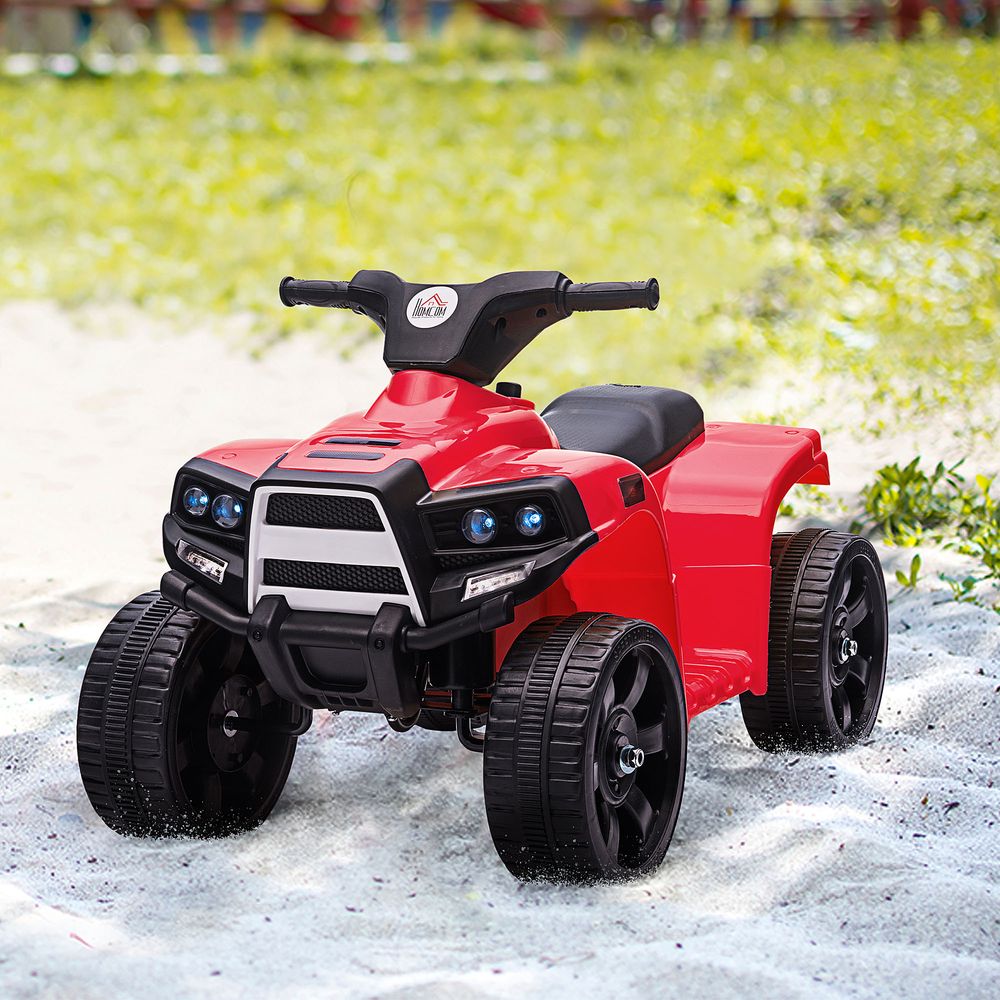 6 V Kids Ride on Cars Electric ATV for 18-36 months Toddlers Black+Red