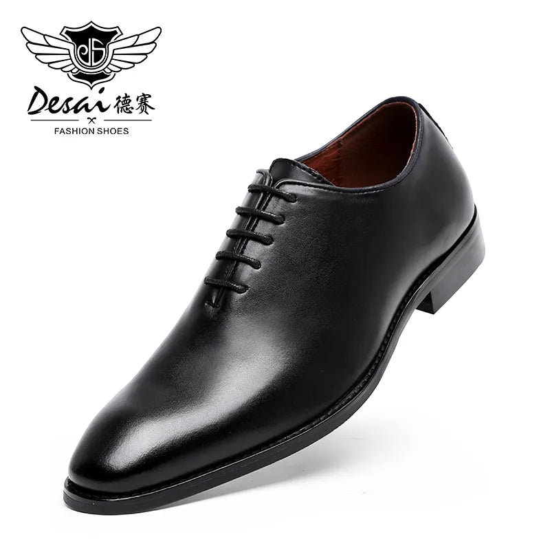 Men's Business Dress Casual Shoes for Men Soft Genuine Leather 