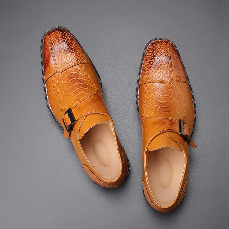 Men's Dress Shoes Buckle Business Skyle Male Oxfords 