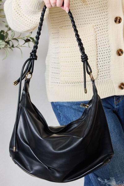 SHOMICO Braided Strap Shoulder Bag - Babbazon handbag
