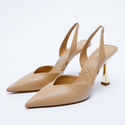 PU Leather Point Toe Stiletto Heel Pumps - Babbazon Shoes and accessories, Shoes