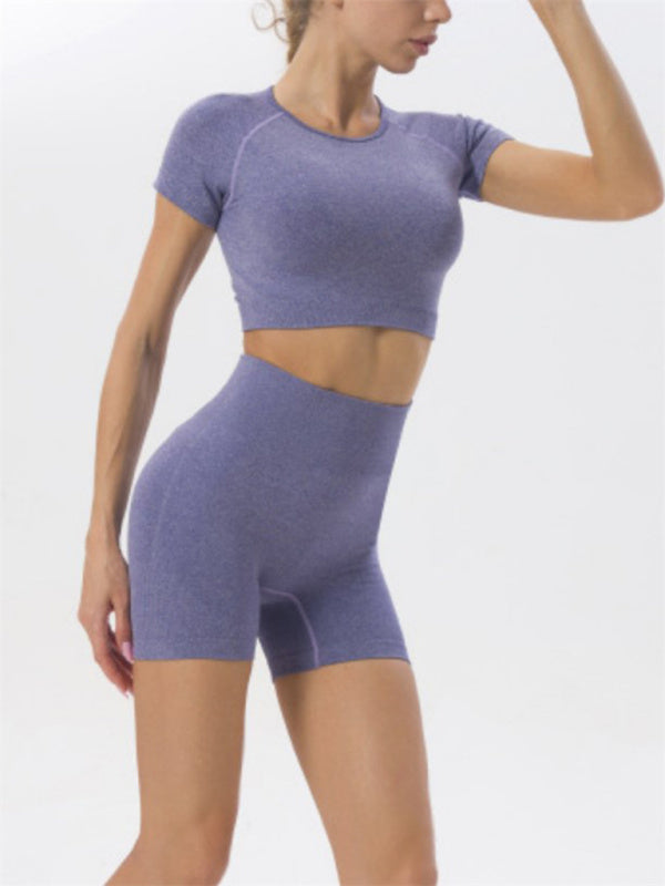 Quick Dry Seamless Yoga Two-Piece Set for Women 
